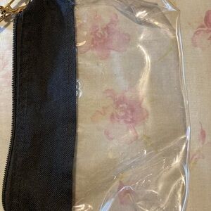 Clear/Black Crossbody Purse.